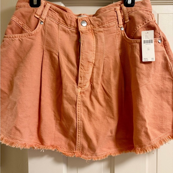 Anthropologie Pilcro NWT Peach Denim Skirt - Picture 4 of 5
